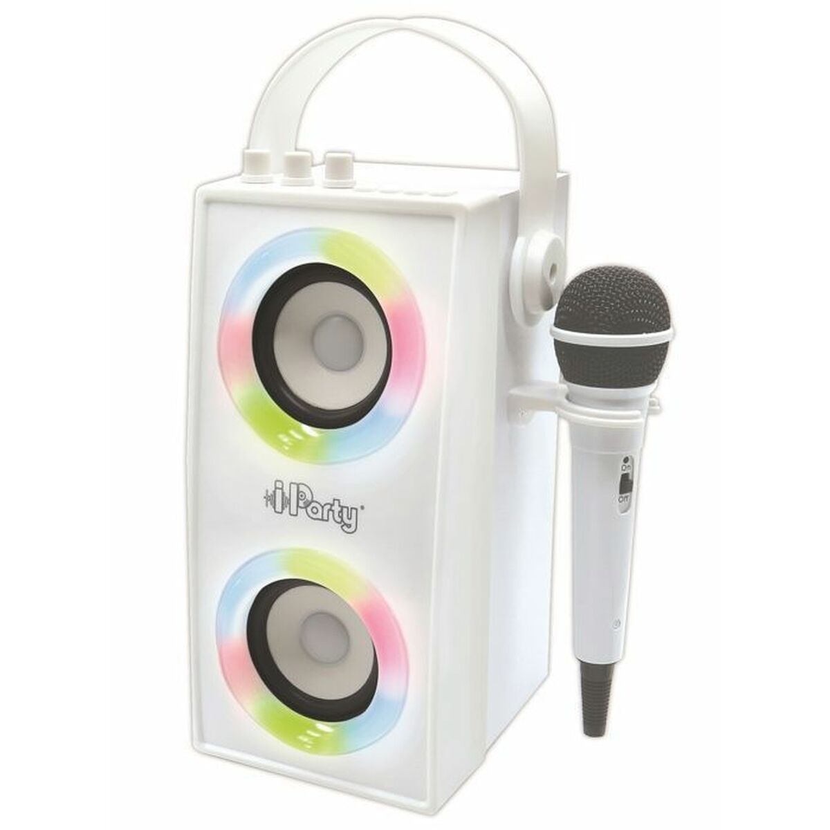 Draagbare Bluetooth Luidspreker met Microfoon iParty Lexibook BTP180Z Wit Bluetooth
